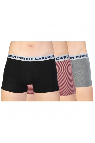 Boxeri Pierre Cardin underwear PC3_NIZZA_VAR44_3pack_GRIGIOMEL-RIGATO-NERO Gri