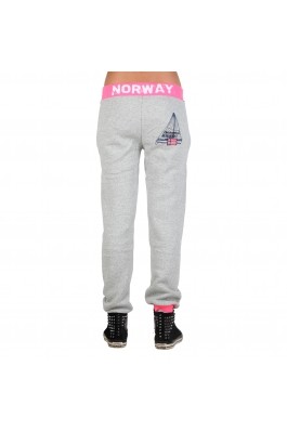 Pantaloni sport GEOGRAPHICAL NORWAY MALIBU gri, din bumbac