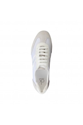 Pantofi sport Calvin Klein albi cu insertii din piele naturala