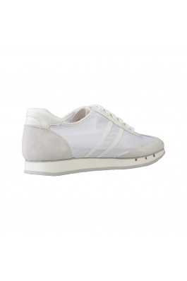 Pantofi sport Calvin Klein albi cu insertii din piele naturala