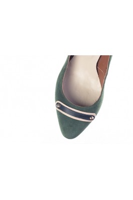 Pantofi Thea Visconti cu toc mediu, din piele naturala