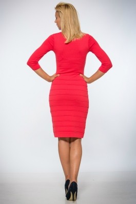 Rochie tricotata roz coral Be You