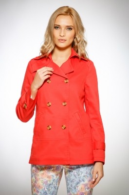 Trench dama rosu coral Be You