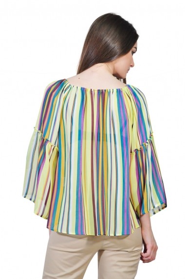 Bluza RVL Fashion larga multicolora de dama tip ie