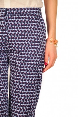 Pantaloni Drept RVL Fashion Blissful bleumarin