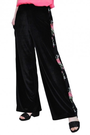 Pantaloni largi RVL Fashion rvl RD2516-negru
