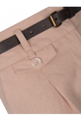 Pantaloni Top Secret roz, din in si bumbac