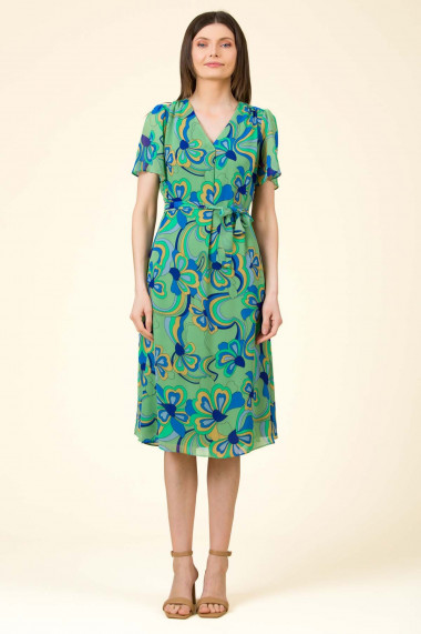 Rochie midi imprimata Nadya