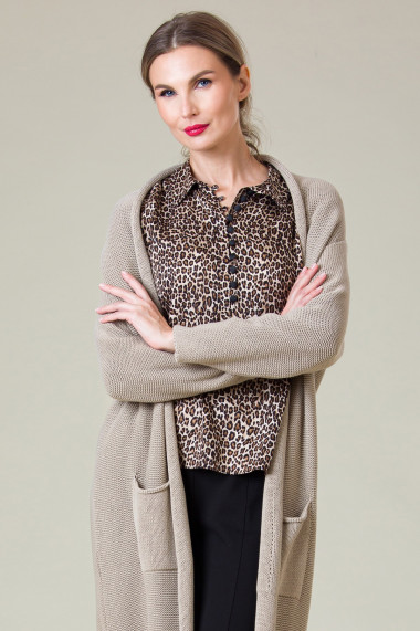 Cardigan tricotat Evelinne negru