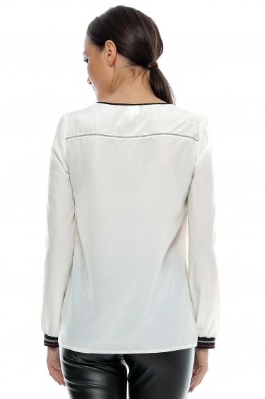 Bluza pentru femei marca Crisstalus Crem cu maneca lunga
