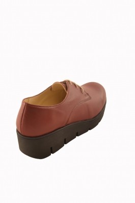 Pantofi Mopiel bordo din piele naturala
