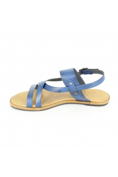 Sandale Alist Fashion albastre cu talpa joasa