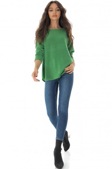 Pulover Roh Boutique clasic moale oversize verde Roh BR2616 verde