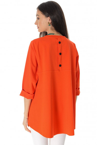 Bluza Roh Boutique casual oversize Portocaliu ROH BR2755 portocaliu