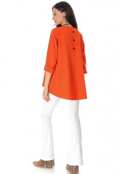 Bluza Roh Boutique casual oversize Portocaliu ROH BR2755 portocaliu