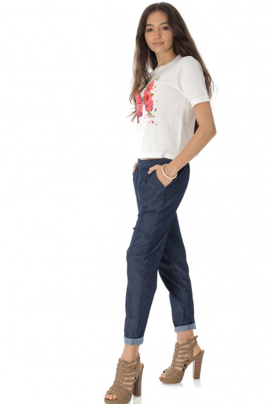 Pantaloni Roh Boutique casual din denim ROH TR504 denim