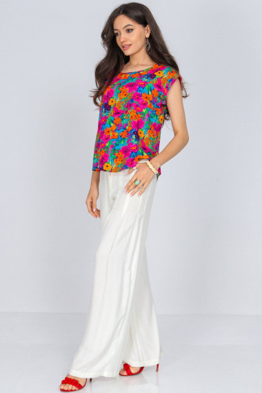 Bluza Roh Boutique casual multicolora cu imprimeu floral ROH BR2761 multicolor