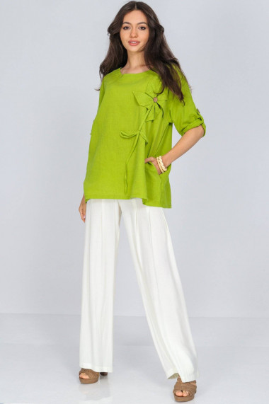 Bluza Roh Boutique oversize din in verde ROH BR2771 lime