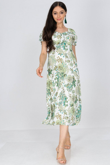 Rochie Roh Boutique cu imprimeu floral Crem ROH DR4677 verde