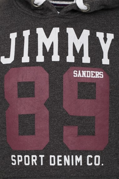 Hanorac Jimmy Sanders JSMH701 DARK GREY MELANGE gri