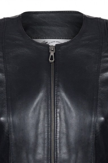 Jacheta din piele IPARELDE CMSB02 Negru