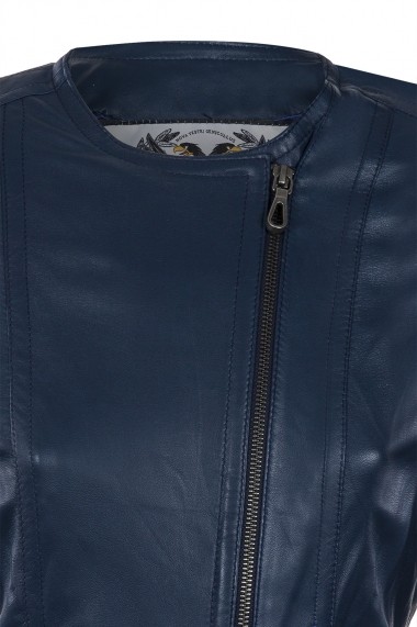 Jacheta din piele IPARELDE CMSB03 Bleumarin