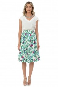 Fusta cu pliuri S123 Floral
