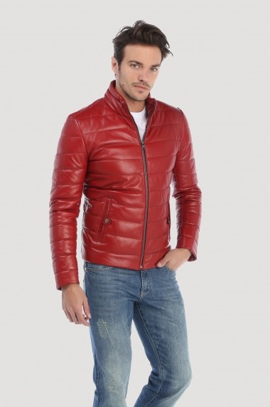 Jacheta din piele Giorgio Di Mare GI2527654 Rosu