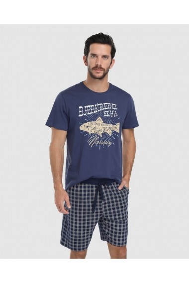 Pantaloni de pijama A24994859 Bleumarin