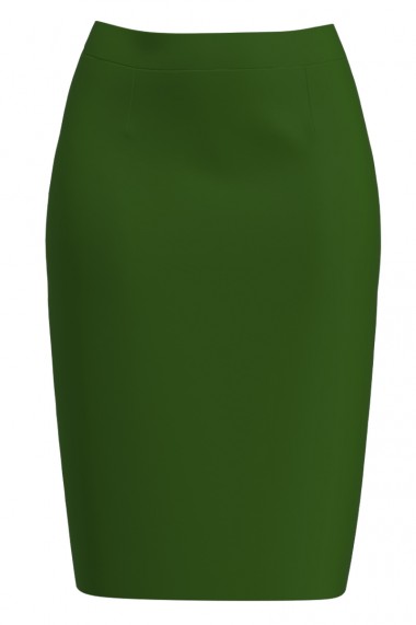 Fusta Dames conica verde imprimata digital CMD1407