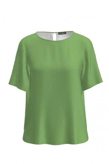Bluza Dames verde de vara cu maneca scurta CMD1972