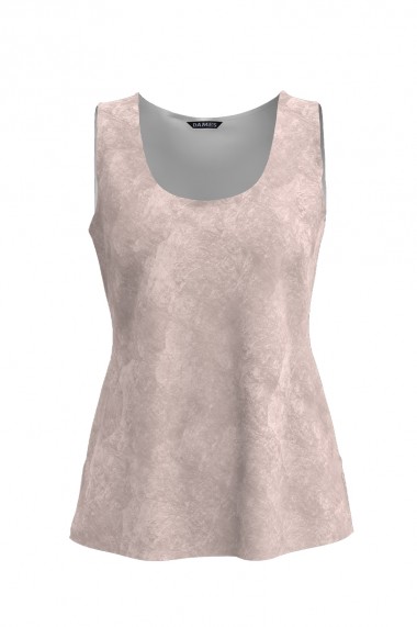 Top Dames casual bej imprimat digital CMD2053