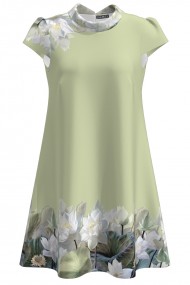 Rochie casual vernil imprimata cu model Floral CMD2464