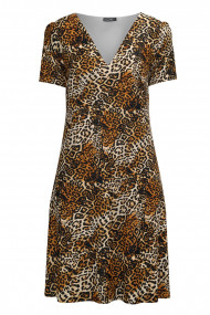 Rochie casual lejera de vara din vascoza animal print CMD4482
