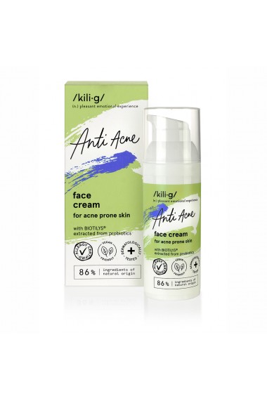Crema de fata anti-acnee pentru ten acneic sensibil Kilig Anti Acne 50 ml