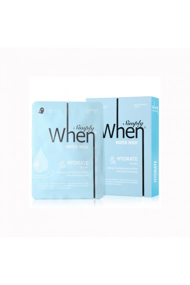 Set Masca coreana hidratanta pentru ten uscat Water Wish 115 ml Simply When (5 buc)