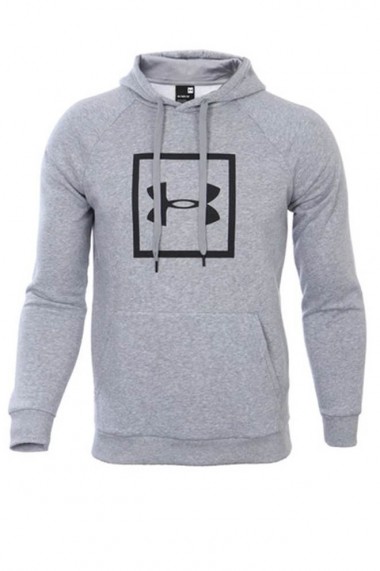 Hanorac barbati ua rival fleece logo hoodie gri