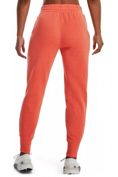 Pantaloni sport femei under armour rival fleece portocaliu