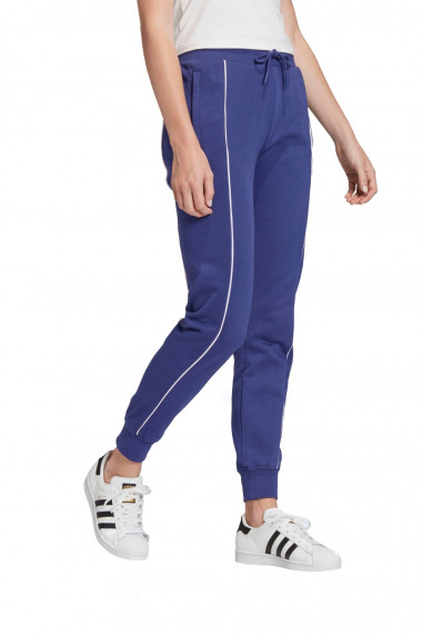 Pantaloni sport femei adidas cuffed track pants albastru