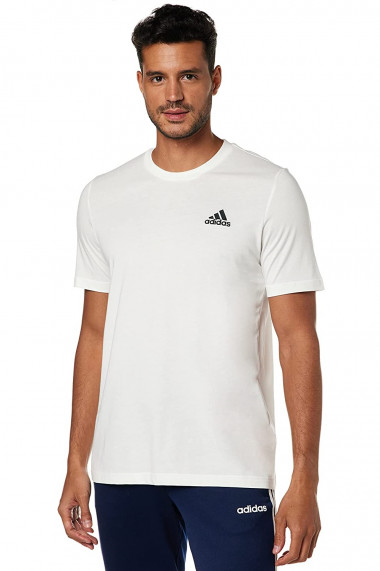 Tricou barbati adidas essential small logo alb