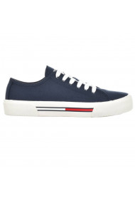 Tenisi femei tommy hilfiger low cut canvas bleumarin