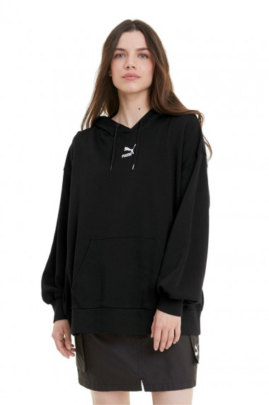 Hanorac femei puma oversized classic hoodie negru