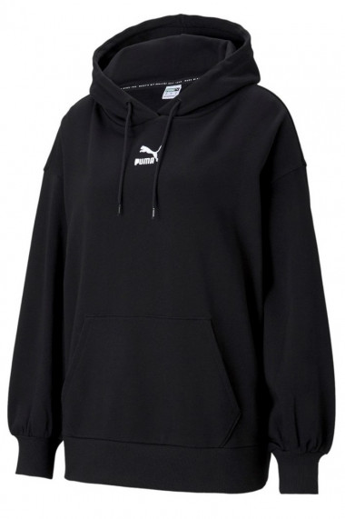 Hanorac femei puma oversized classic hoodie negru