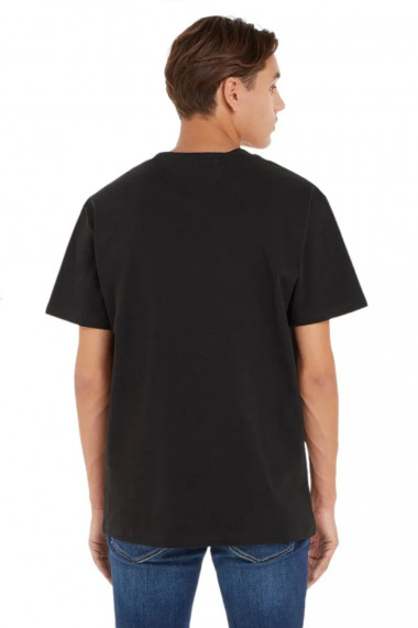 Tricou barbati slim fit tommy jeans negru