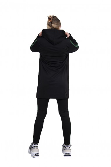 Trening femei j5 fashion twin stripe negru verde