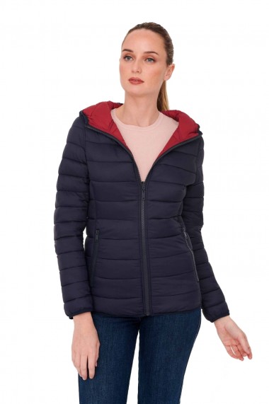 Geaca reversibila femei kymaxx sarah bleumarin rosu