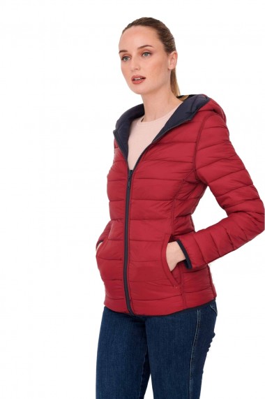 Geaca reversibila femei kymaxx sarah bleumarin rosu