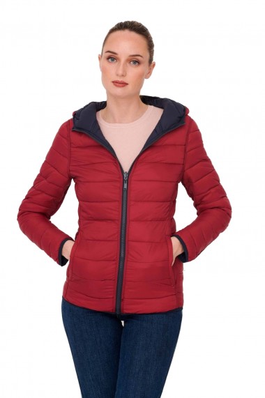 Geaca reversibila femei kymaxx sarah bleumarin rosu