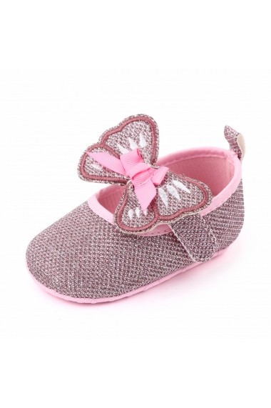 Pantofiori roz pentru fetite - Fluturas