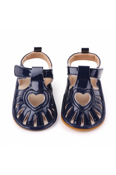 Sandale bleumarine pentru fetite - Heart
